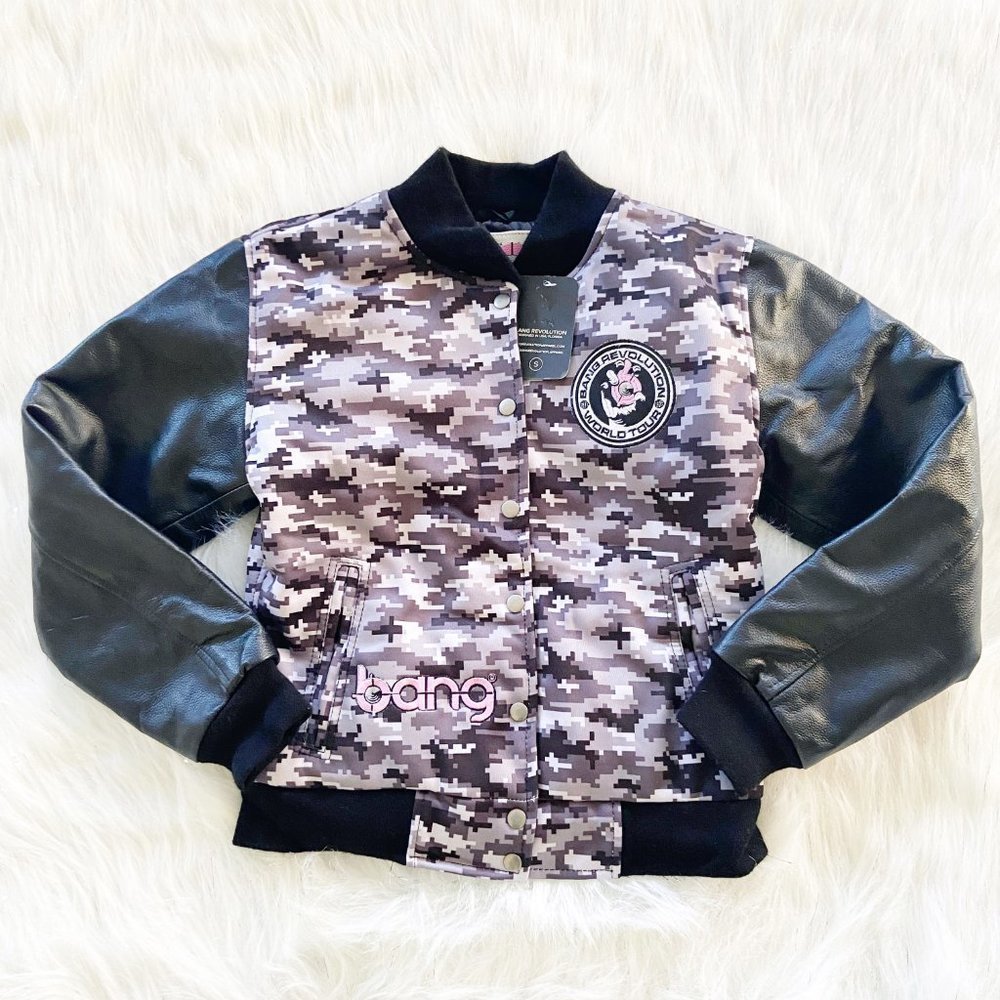 NEW Bang Energy Real Leather Tour Varsity Jacket